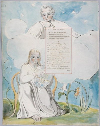 Ode for Music, design 96 from The Poems of Thomas Gray by William Blake